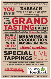 Karbach Brewing Co. Grand Tasting Fundraiser @ Karbach Brewing Company | Houston | Texas | United States
