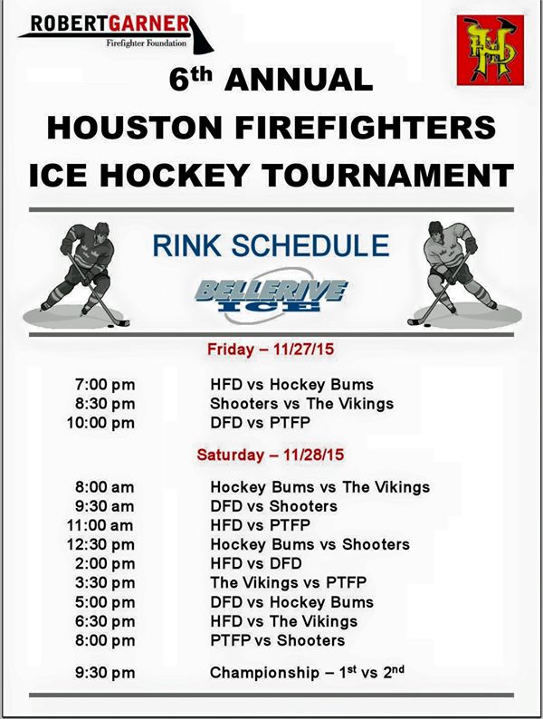 HFD Hockey Tournament @ Bellerive Ice Center | Houston | Texas | United States