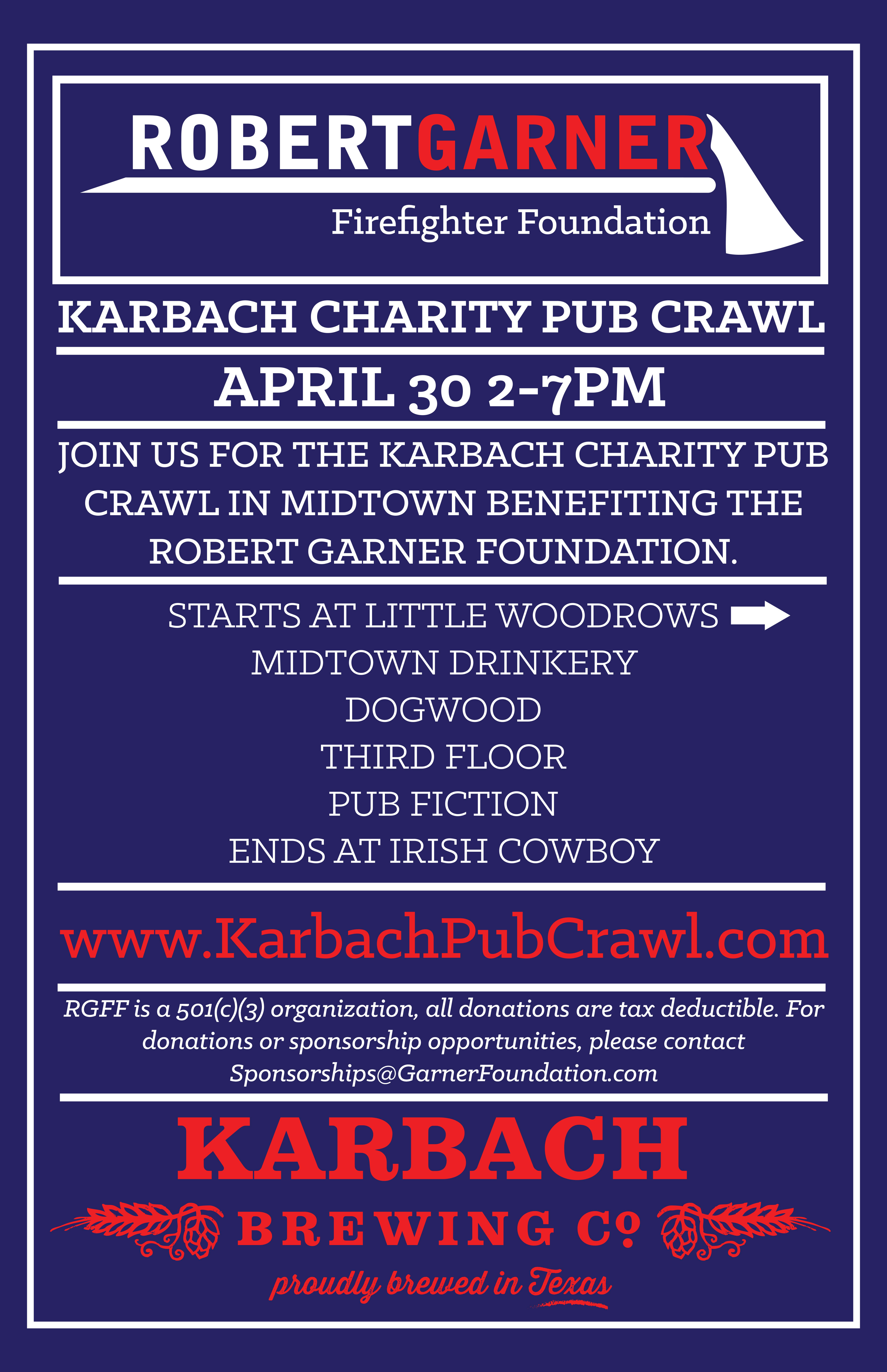 Karbach Charity Pub Crawl @ Little Woodrow's | Houston | Texas | United States